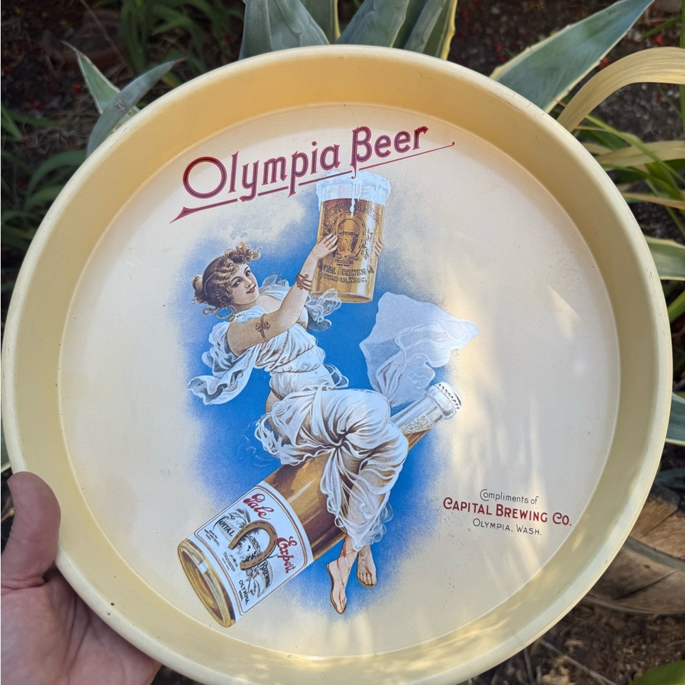 Olympia Brewing Co. Beer Tray Vintage - made by Capital Brewing Co. Washington